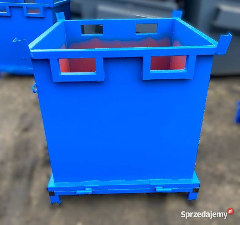 Kontener z otwieranym dnem 1 m3 kontener Magazynowanie Niedrzew Pierwszy