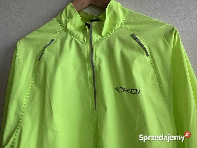 Kurtka przeciwdeszczowa EKOI ultralight żółta