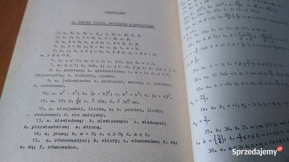 Zbiór ćwiczeń z matematyki skrypt Józef Gdańsk