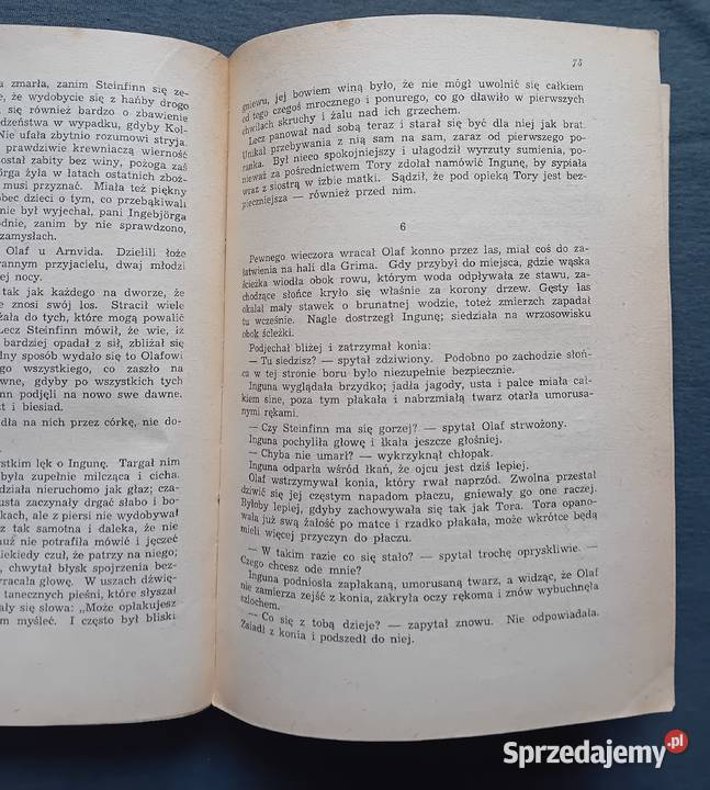 Sigrid undset Olaf syn Auduna Tom 1 PAX 1952 r Antykwariat Koźminek