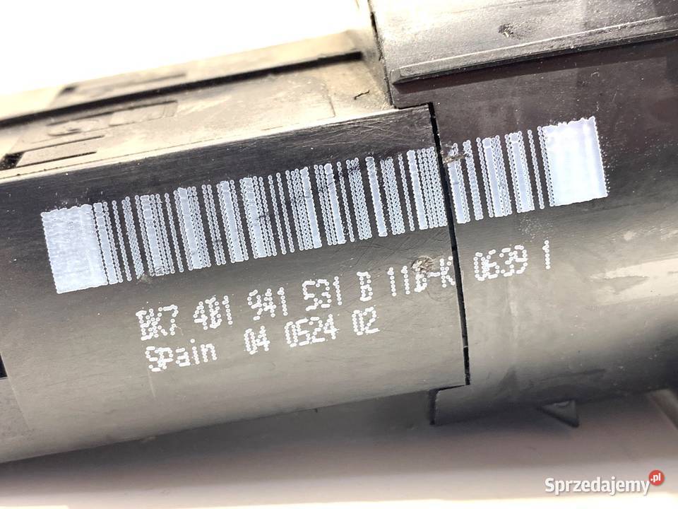 WŁĄCZNIK ŚWIATEŁ AUDI A6 C5 4B1941531B 9705 Włączniki, sterowniki