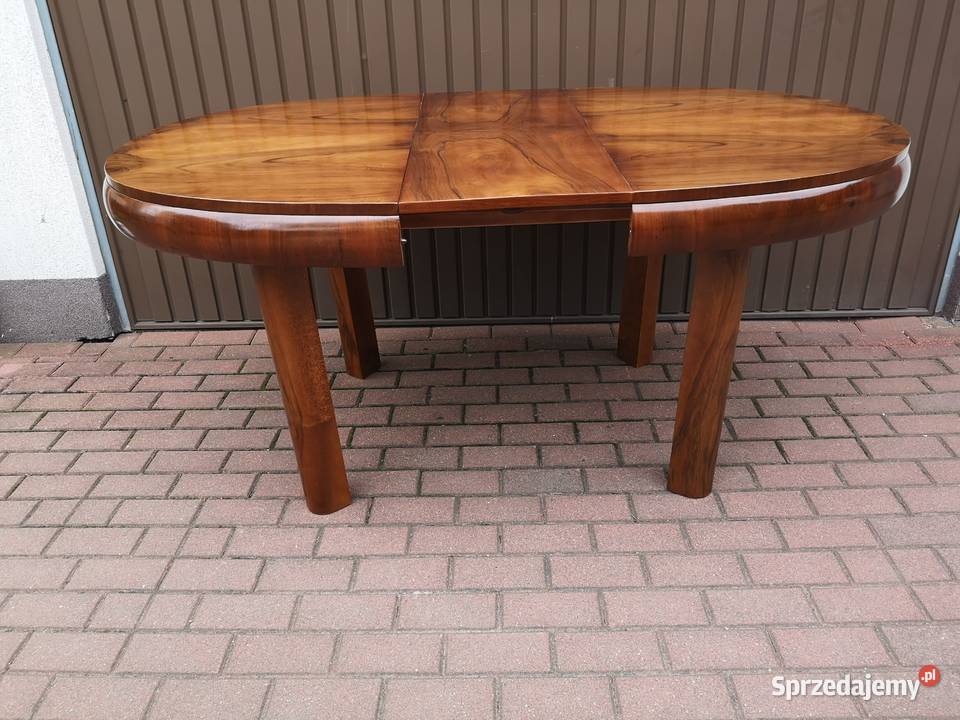 Stół ArtDeco Orzech Beczka 130 Antyk Stary Swarzędz