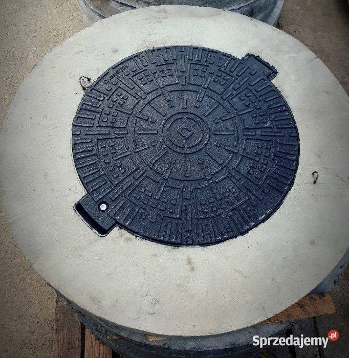 MOCNA Pokrywa Betonowa WŁAZ zamykany wysyłka Parszów