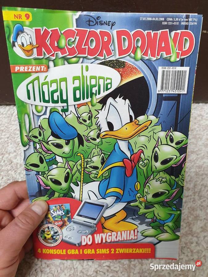 Kaczor Donald zestaw 3 komiksów 2008 Rok wydania 2008
