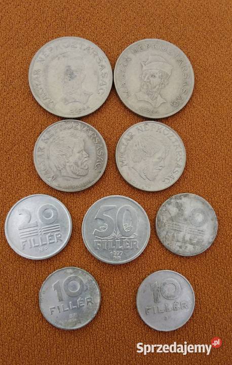 Monetamonety węgierskie 102050 filler520 forint Łódź
