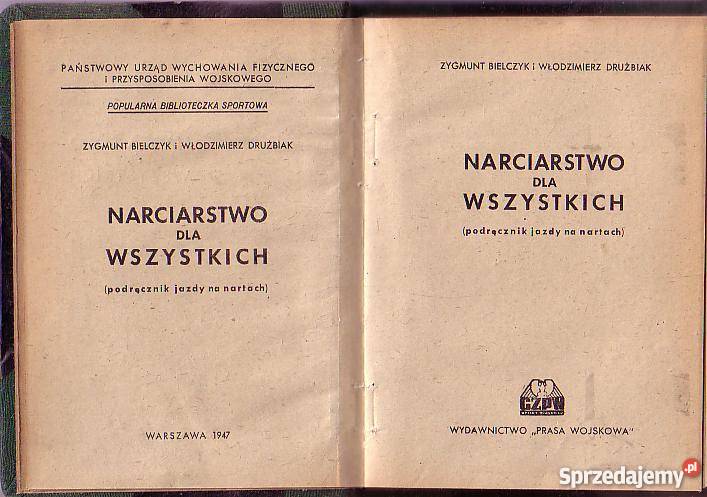 8884 NARCIARSTWO WSZYSTKICH PODRĘCZNIK JAZDY NA małopolskie Czyrna sprzedam