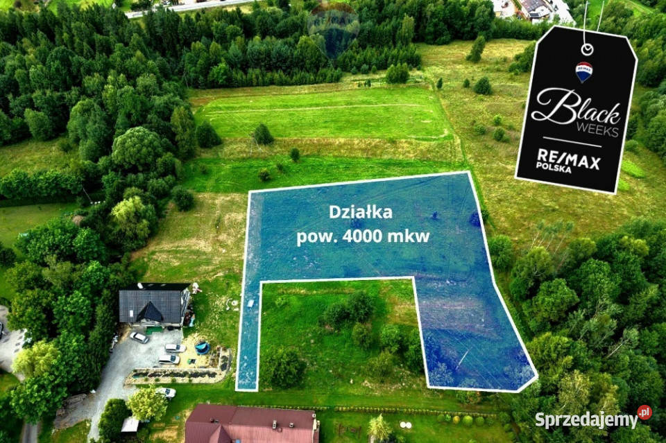 Duża Działka budowlana Jordanów