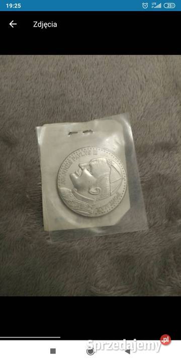 Medal srebrzony Jan Paweł 2 1979 Bolesławiec
