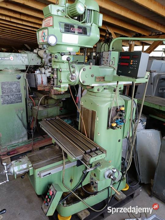 Wiertarka kolumnowa ze stołem krzyżowym