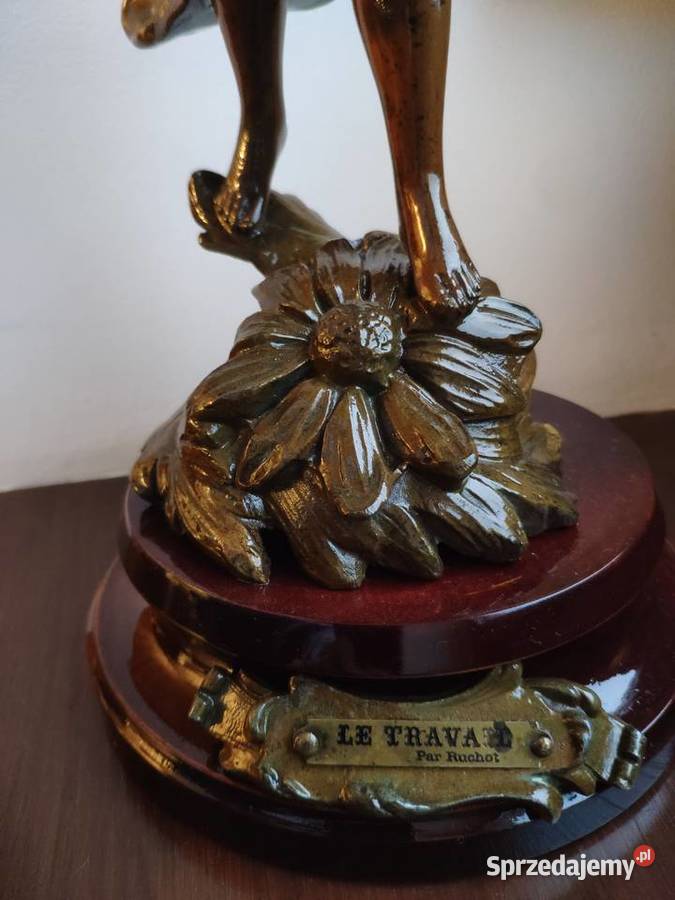 Figuralna sygnowana emaliowana lampa naftowa n5 małopolskie Kraków