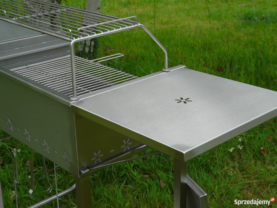 Grill nierdzewny prostokątny 600 x 400 z dwiema Grillowanie Wrocław