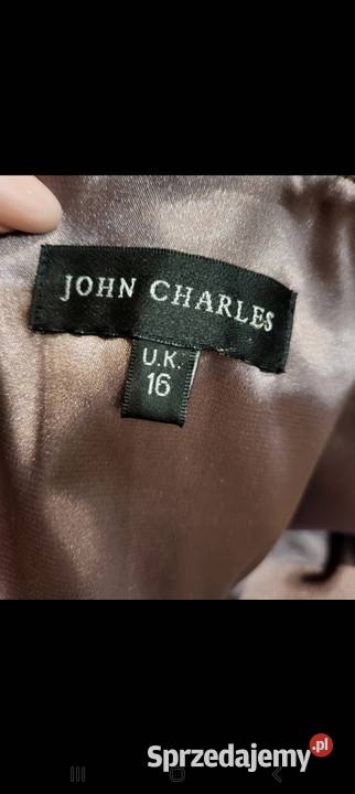 Sukienka długa kolor czekadowy cappuccino 42 Kalety