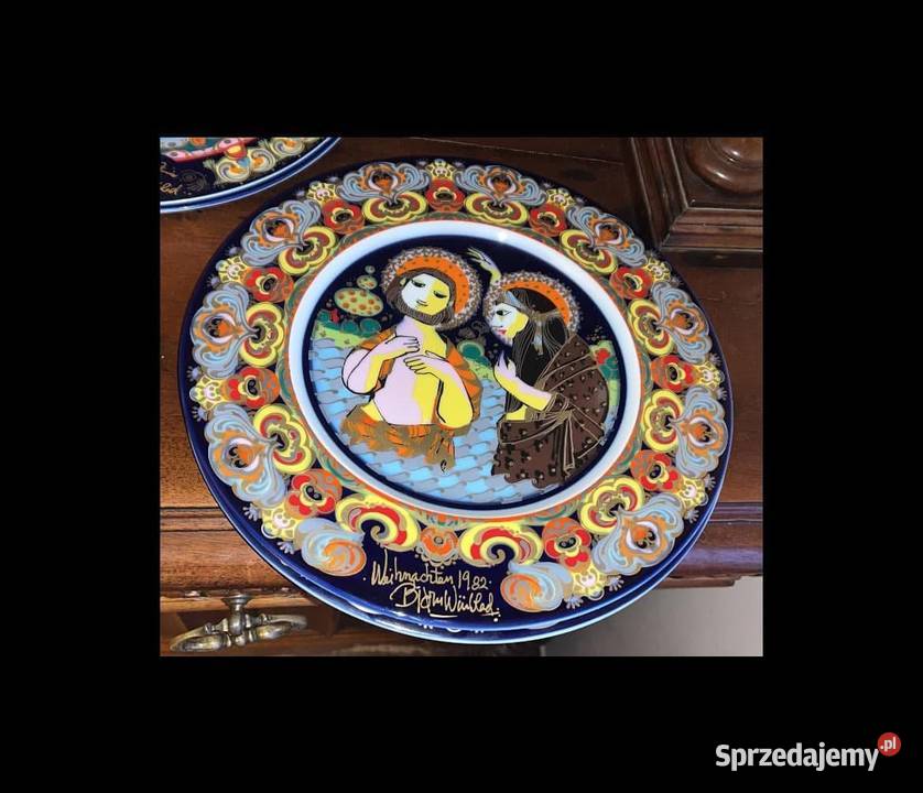 Patera Wiinblad Rosenthal Boże Narodzenie 1976 Porcelana i szkło Gdańsk