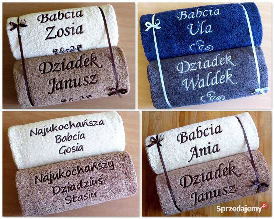 Prezent na Dzień Babci Dziadka ręcznik z Toruń
