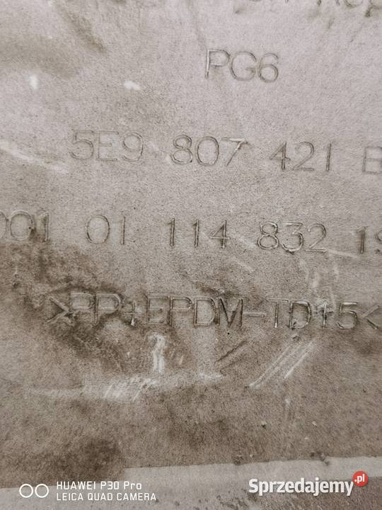 ZDERZAK TYLNY SKODA OCTAVIA KOMBI 5E9807421G Karoseria pomorskie Luzino