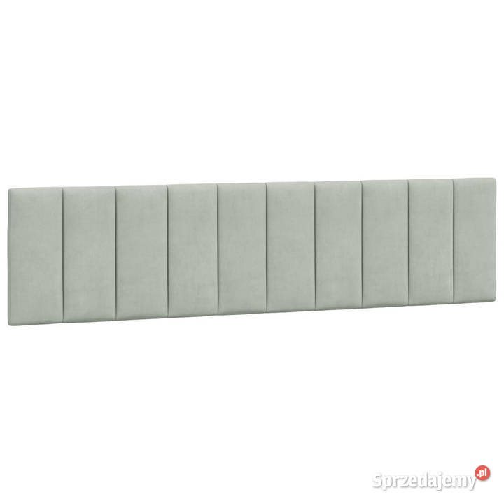 Rama łóżka z LED jasnoszara aksamitna 200x200 Warszawa