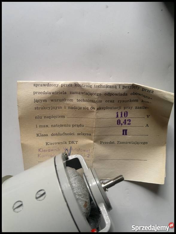 Selsyny SS404M 110V 042A Mikroma Dąbrowa Górnicza