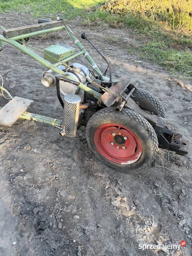 Irus ciągnik jednoosiowy przyczepka zestaw Imielno