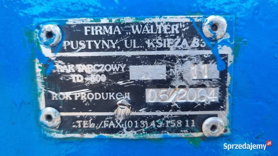 Trak tarczowy dwuwałowy WALTER TD 500