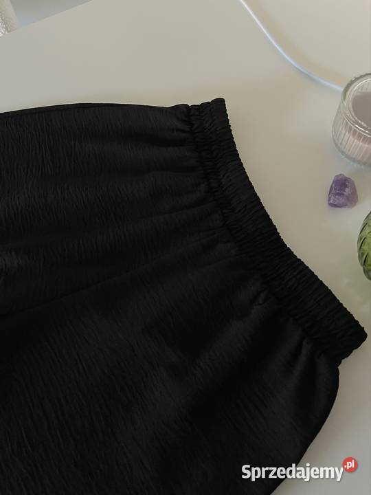 Zara czarne luźne spodnie palazzo czarny S 36 sprzedam