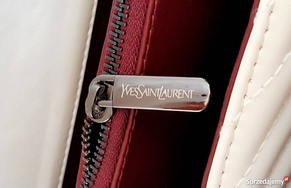 YSL TOREBKA YVES SAINT LAURENT PIKOWANA BIEL czerwony Bydgoszcz