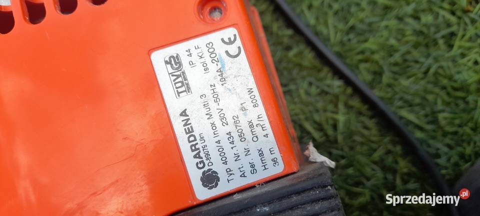 Pompa do wody ogrodowa gardena 800w sprawna lubuskie Żagań