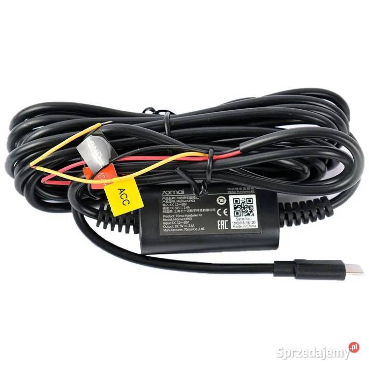 70mai UP03 Adapter zasilania Hardwire Kit TypeC Kamery