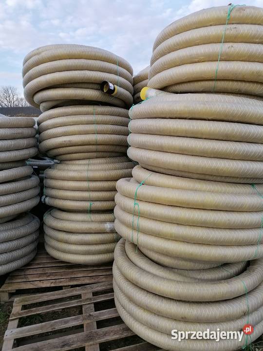 Rura drenarska fi 100 w oplocie OTULINIE Nawadnianie Oleśnica