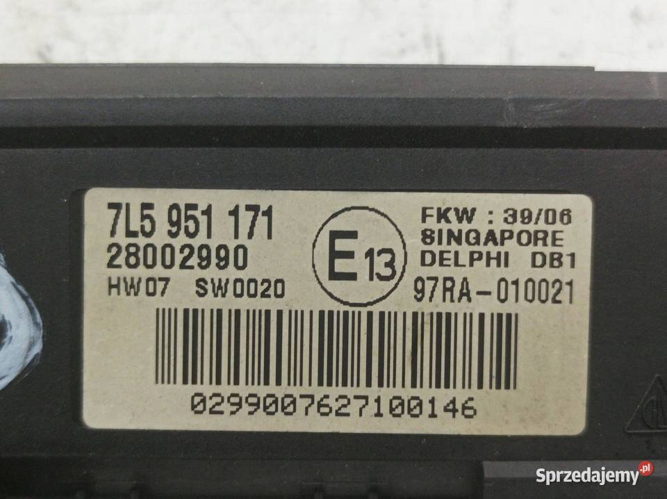 MODUŁ DETEKTORC ALARMU CAYENNE 7L5951171 Porsche osobowe