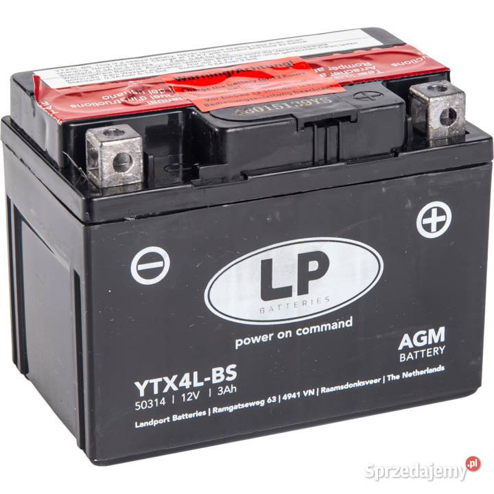 Akumulator motocyklowy Landport YTX4LBS 12V 3Ah Gniezno
