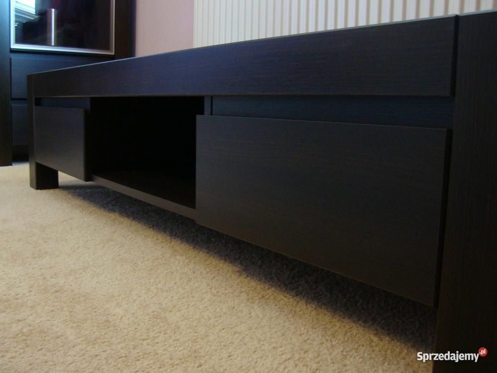 Szafka RTV wenge 2 szuflady Black Red White Augu Piaseczno