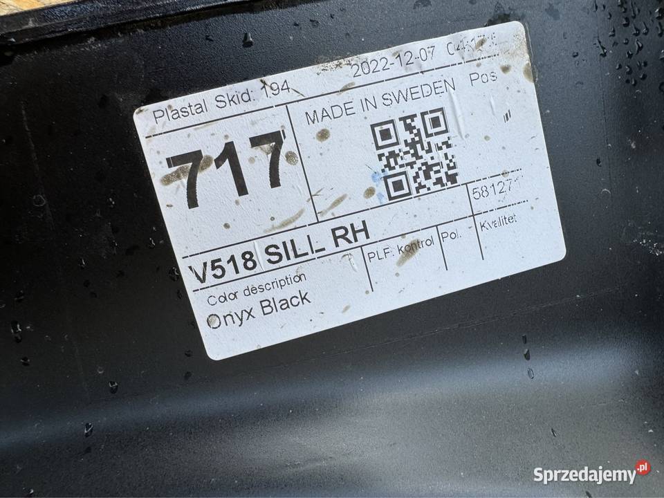 Listwa progowa prawa rh Volvo xc90 II 2 717 onyx Międzychód