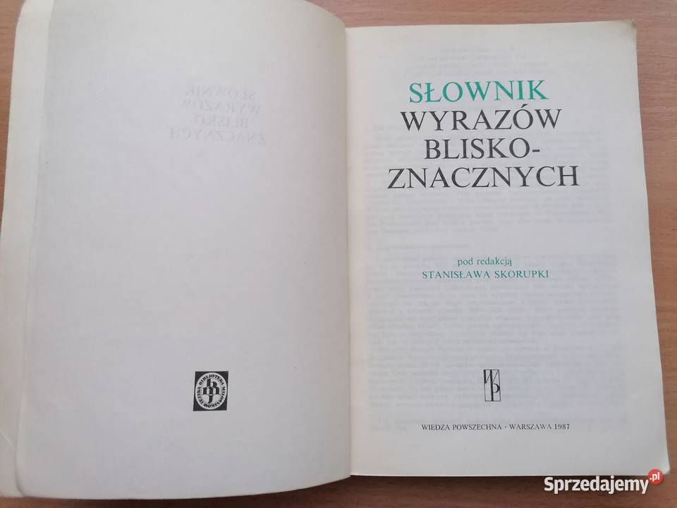 Słownik wyrazów bliskoznacznych pod redakcją Łódź
