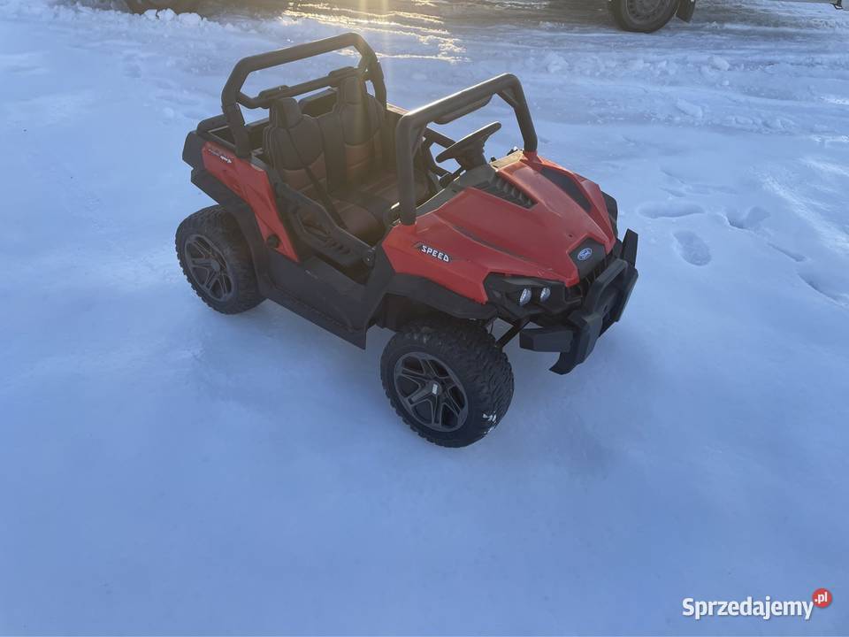 Samochód elektryczny dzieci 2os 4x4 czerwony Pojazdy elektryczne i spalinowe Rutki-Kossaki