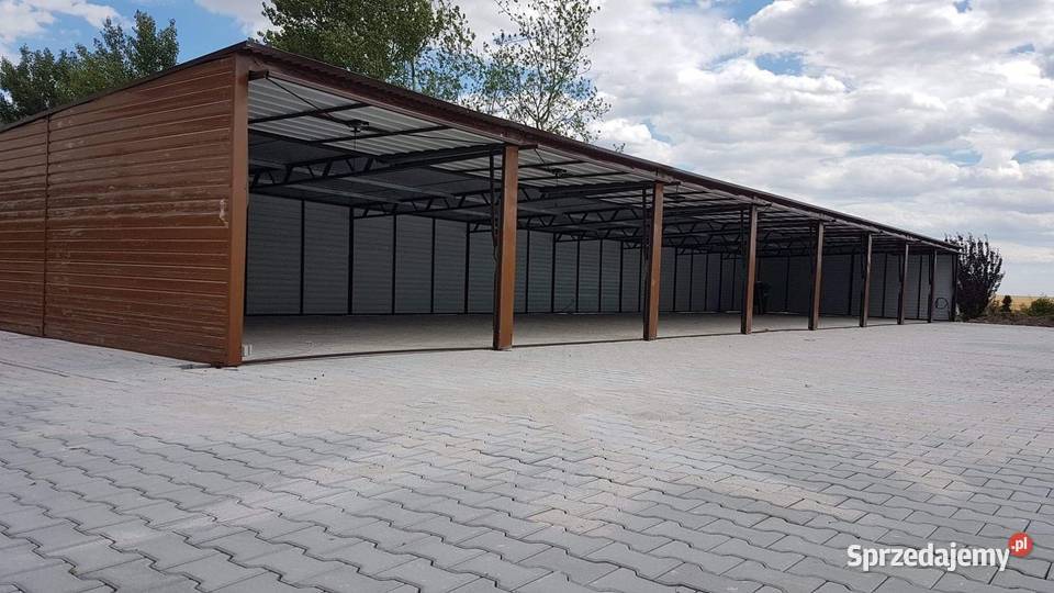 Blaszany garaż softline 246m złoty dąb jasny Nieruchomości Opole