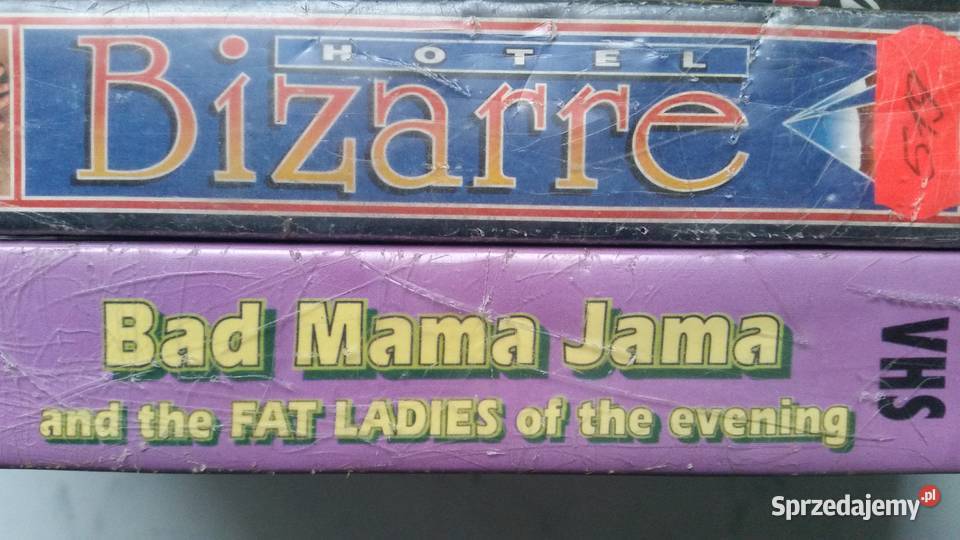 3 kasety VHS Hotel Bizarre Bad Mama Jama and the lubelskie Puławy
