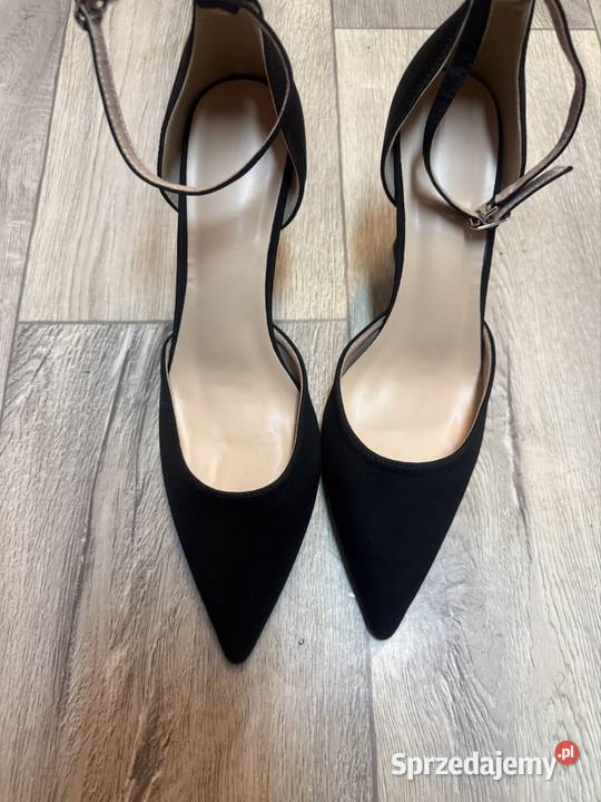 41 Czarne ekskluzywne czółenka szpilki Kraków
