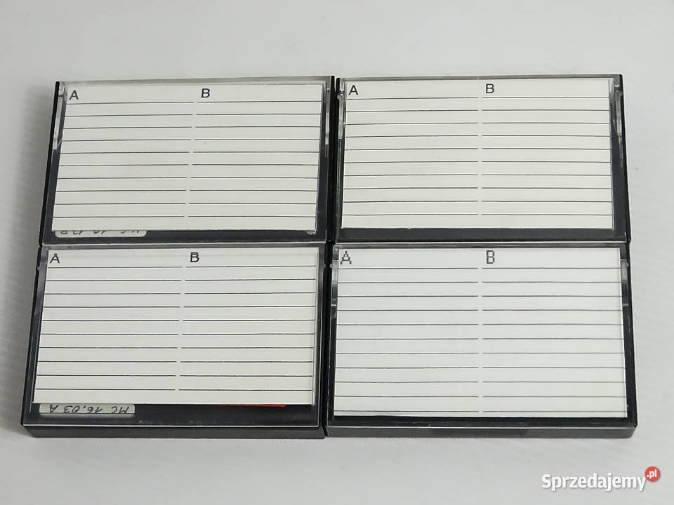 Zestaw 4 kaset magnetofonowych BASF ferro super kaseta Biłgoraj