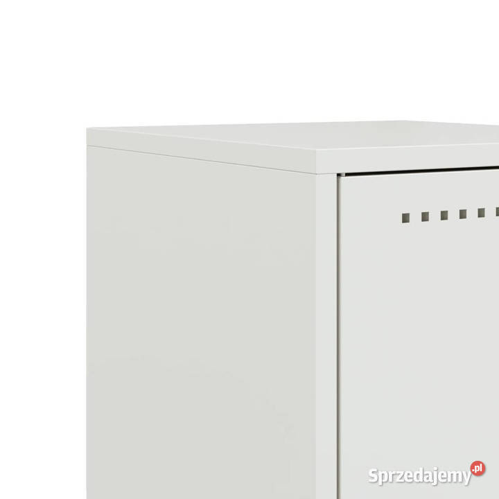 Szafki nocne 2 białe 36x39x78 stal WM846589
