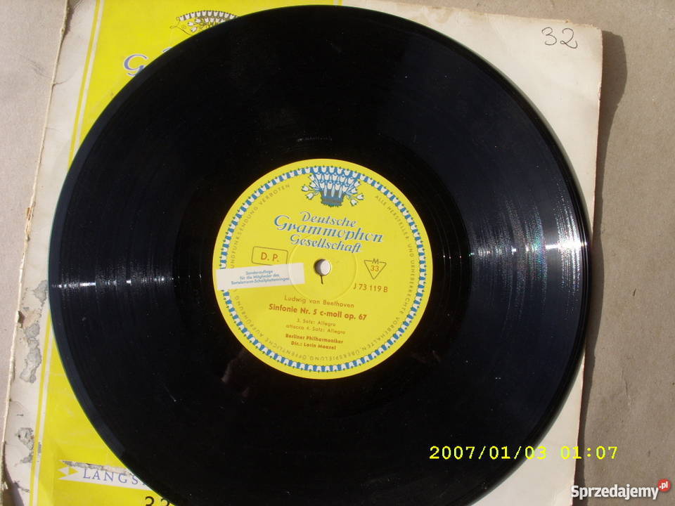 WINYL DEUTSCHE GRAMMOPHON LVBETHOVEN 10 33 OBR płyta winylowa Wołów