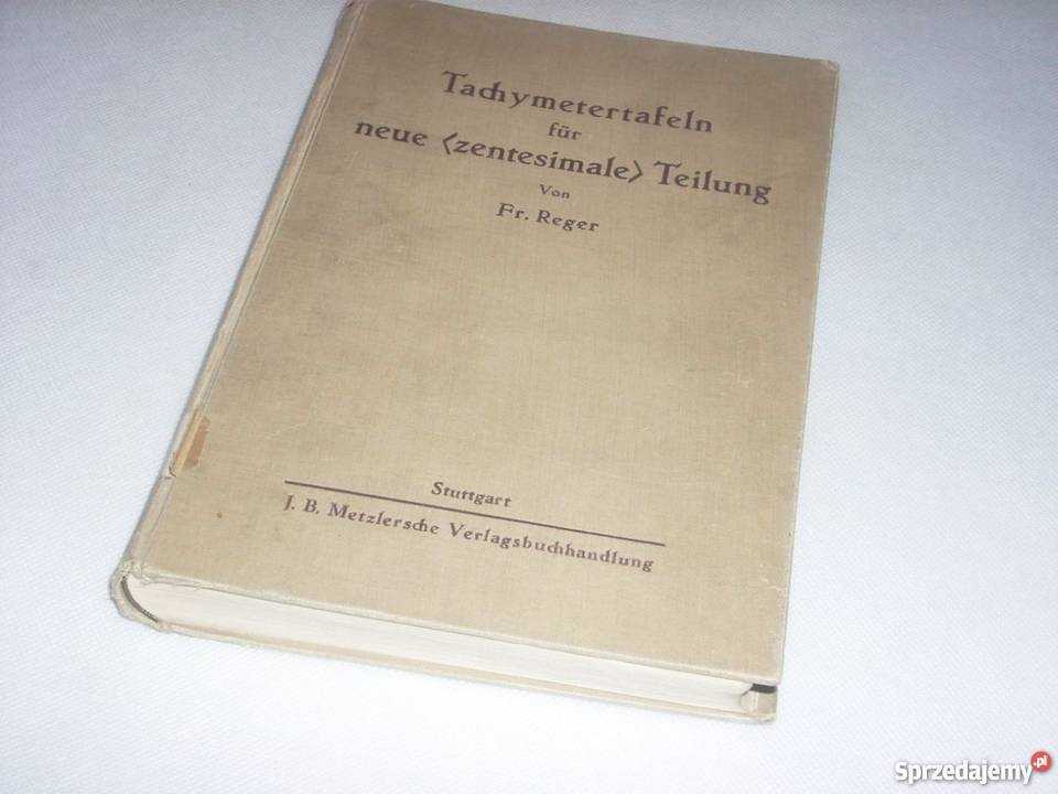 Tachymetertafeln Tablice tachimetryczne 1940 r Antyki, Sztuka, Kolekcje Lesko
