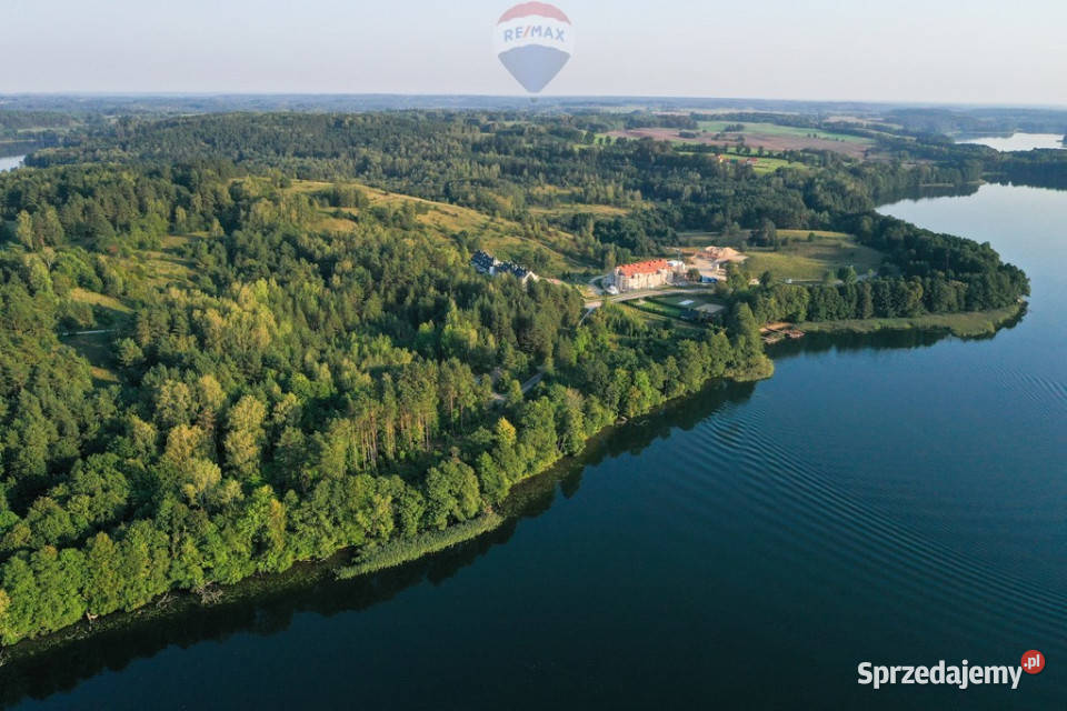 Działka budowlana z linią brzegową jez Czos Nowy Probark