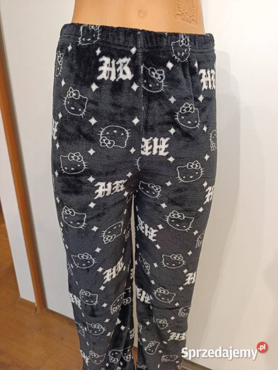 Ciepłe spodnie piżmowe pluszowe Hello Kitty XSS Hażlach