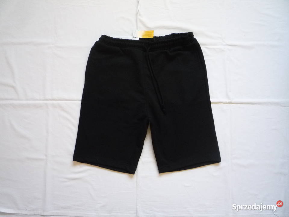 Nowe Cleve L Szorty męskie Czarne Krótkie Odzież sportowa Odzież sportowa