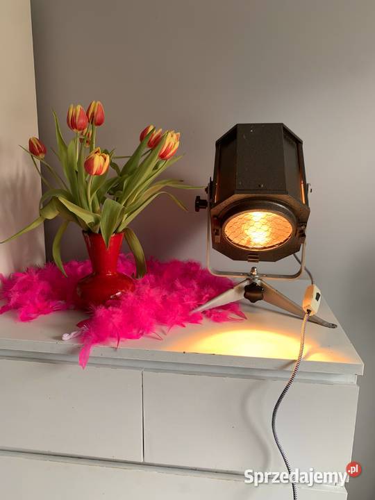 Stara Lampa teatralna PRL loft Poznań sprzedam