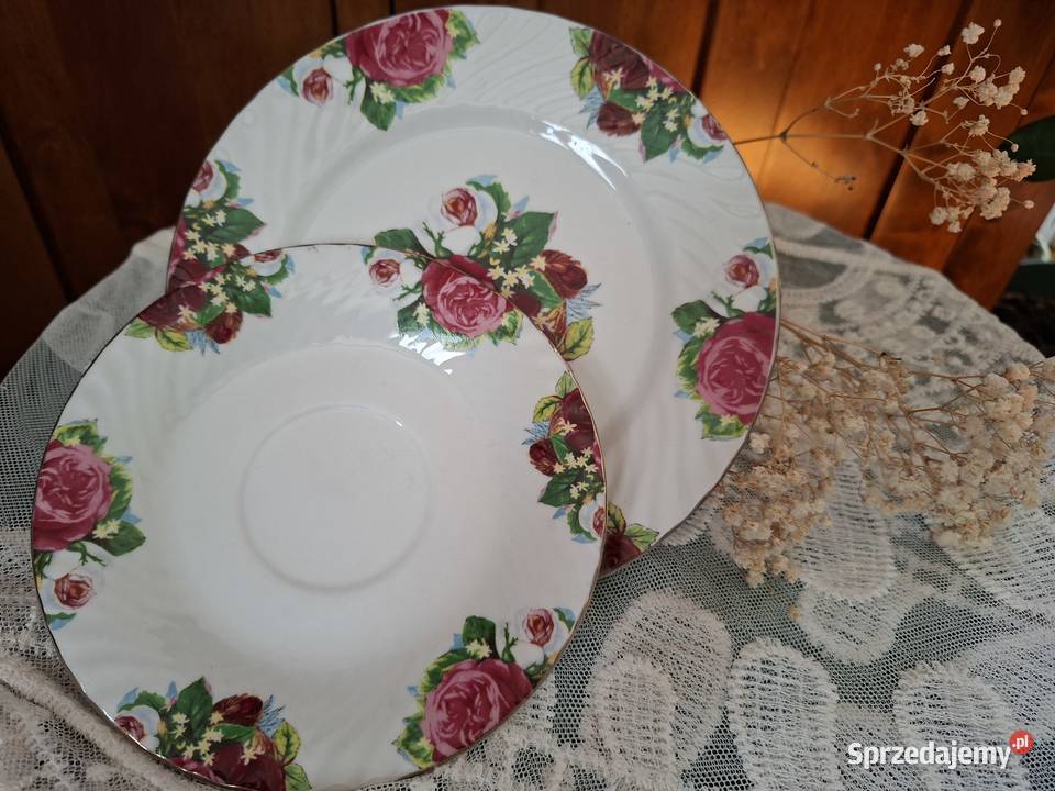 Komplet kawowy trio porcelanowe Porcelana i szkło Jaktorów-Kolonia