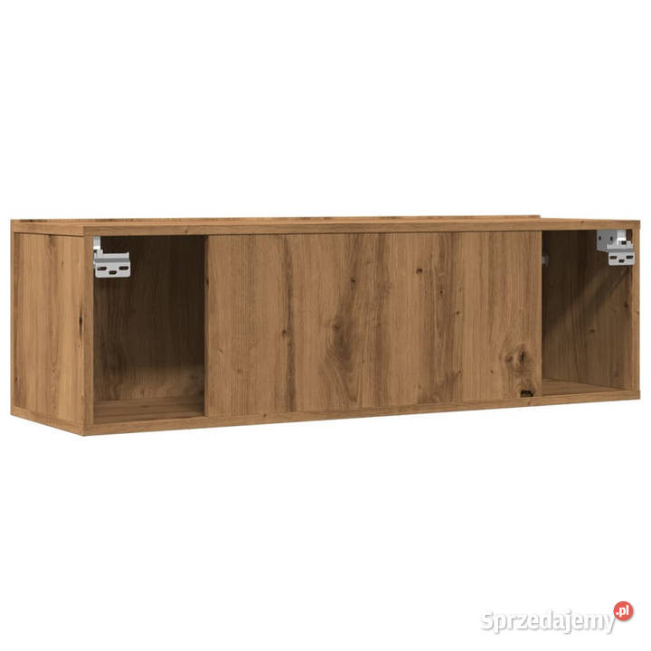 Ścienne szafki TV 2 dąb artisian 100x30x30