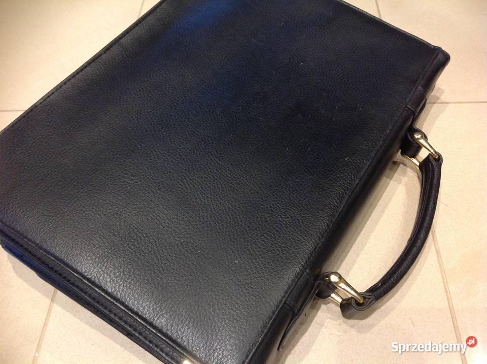 Teczka Aktówka Czarna lata 90 Nowa Sól