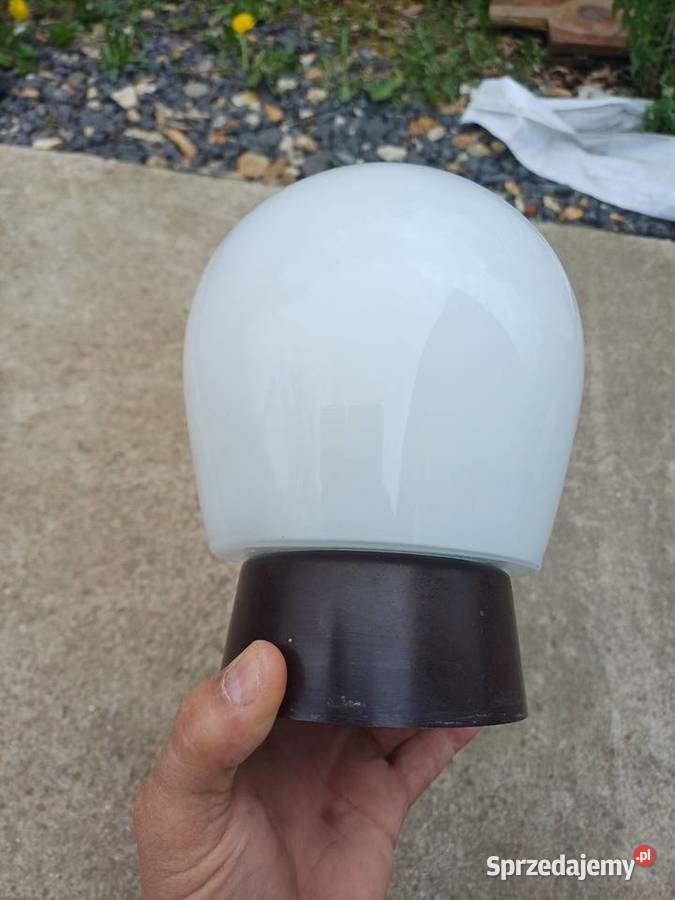 Retro owalna lampa bakielitowy uchwyt lampa z Lubań