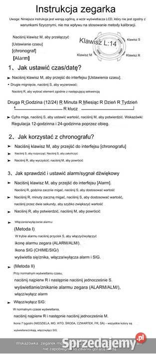 zegarek SYNOKE wielofunkcyjny Swarzędz